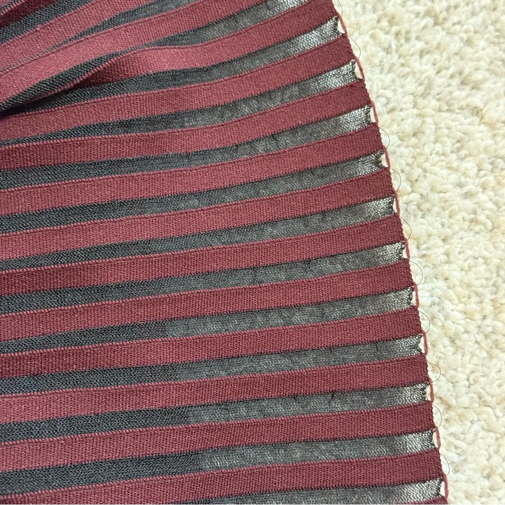 CELINE Two-tone pleated silk blend top - Picture 5 of 8